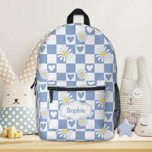 Impresa Mochila Gray Checkered personalizada