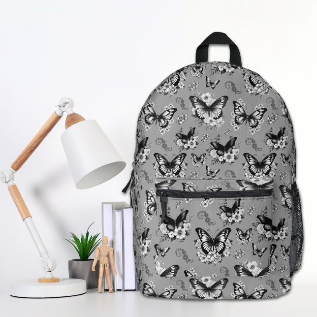 Impresa Mochila Gris de Mariposa (Subido por el creador)