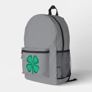 Impresa Mochila gris Lucky 4 Leaf Irish Clover
