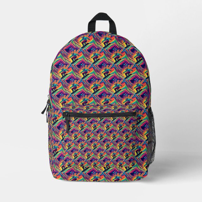 Impresa Mochila Groovy Snowboarding (Anverso)