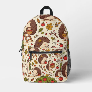 Impresa Mochila Huerta de Manzanas Erizo