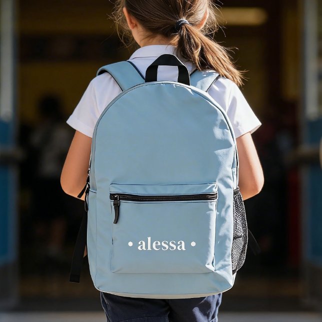 Impresa Mochila infantil personalizada azul moderno (Subido por el creador)