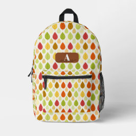 Impresa Mochila Infantil Personalizada Hojas de Otoño