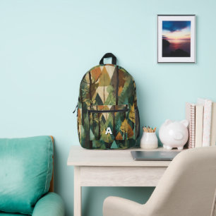 Impresa Mochila inspirada en la naturaleza del monograma d
