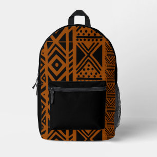 Impresa Mochila inspirada en la ropa de barro negro de Bog