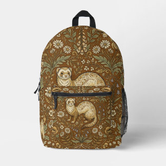 Impresa Mochila Jardín de Hurones – Diseño Divertido y Lin