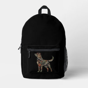 Impresa Mochila Labrador Retriever, mochila Camo