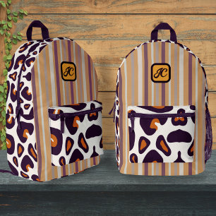 Impresa Mochila ligera de impresión Leopard con niños mono