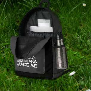 Impresa Mochila Ligera para Senderismo blanca gris negra