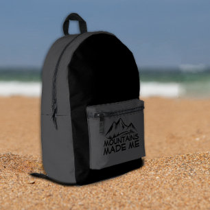 Impresa Mochila Ligera para Senderismo gris negra