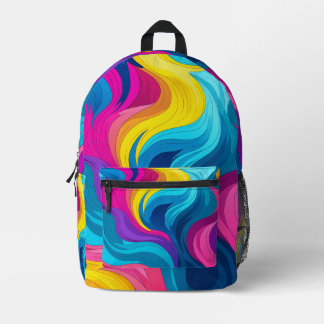 Impresa Mochila lujosa arcoiris