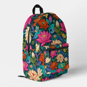 Impresa Mochila Mariposas Loto Colorido Arte Abstracto