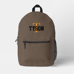 Impresa mochila marrón mousse personalizada para niños o a
