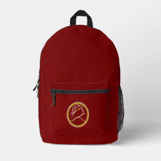 Impresa Mochila marrón - Viajes y escuelas cotidianos eleg