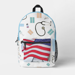 Impresa Mochila médica de bandera de EE.UU.