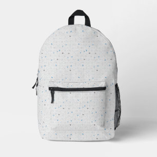 Impresa Mochila Minimalista con Acento Azul para Todos los