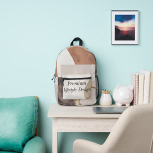 Impresa Mochila Minimalista Inspiradora Moderno Neutro