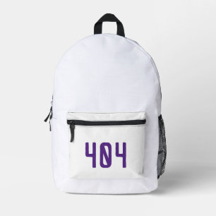Impresa Mochila Minimalista para Programador con Error 404