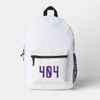 Impresa Mochila Minimalista para Programador con Error 404
