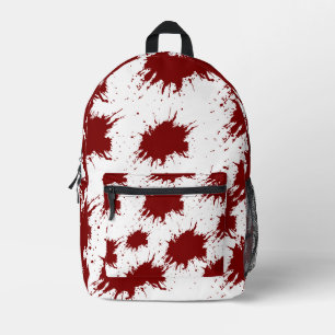 Impresa Mochila moderna blanca con salpicaduras de pintura