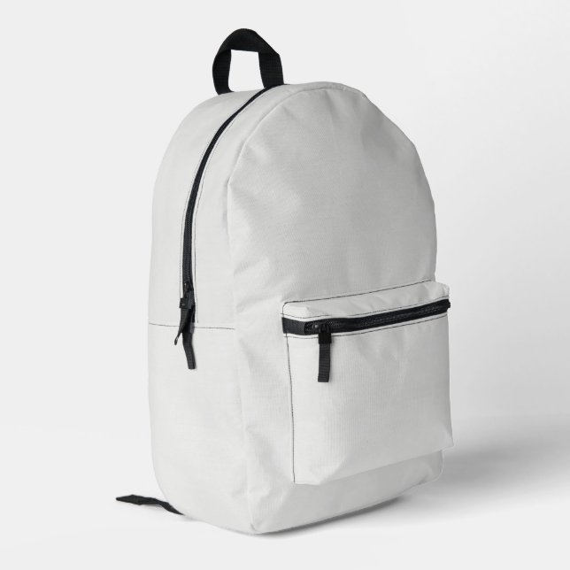Impresa Mochila Moderna Blanca Minimalista (Esquina izquierda trasera)