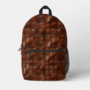 Impresa Mochila moderna con aspecto de cuero y atractivo a