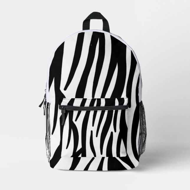 Impresa Mochila moderna con estampado de cebra - Animal ab (Anverso)