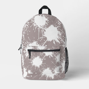 Impresa Mochila moderna - gris azhar y blanco