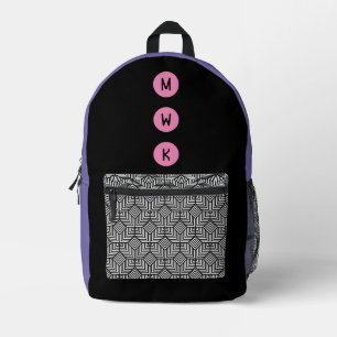 Impresa Mochila Monograma Mod Purple
