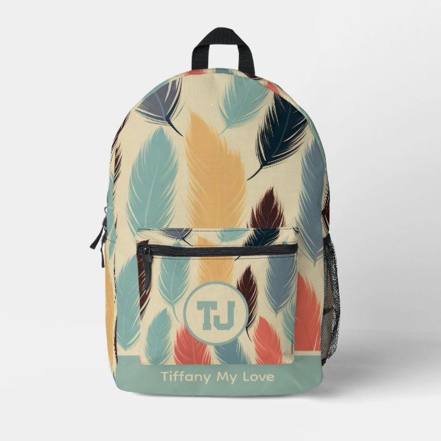 Impresa Mochila Monogramada Deportiva Para Él (Anverso)