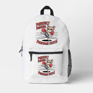 Impresa Mochila Muay Thai Boxing Cul Anime Cat