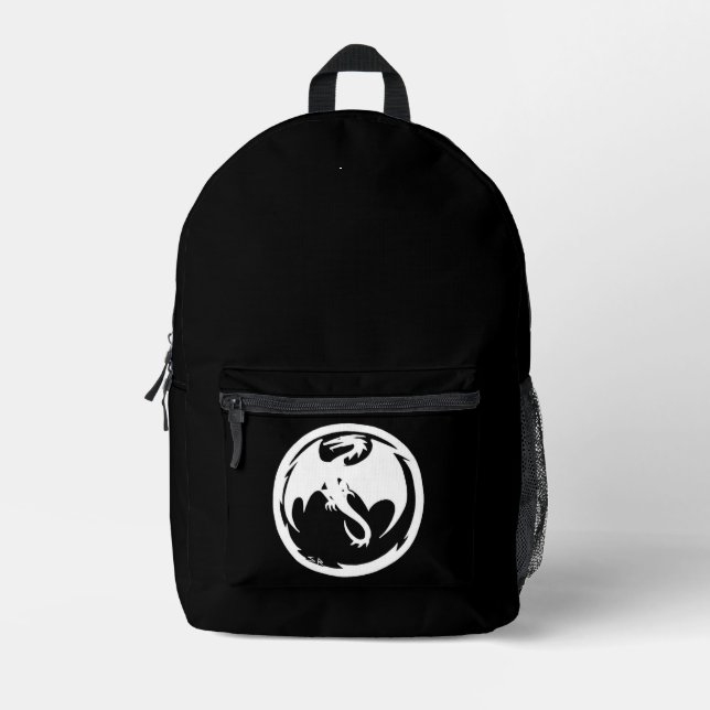 Impresa Mochila negra del Dragon Blanco (Anverso)