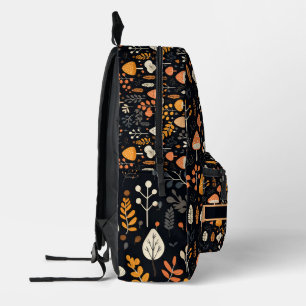 Impresa Mochila negra Mushroom Garden
