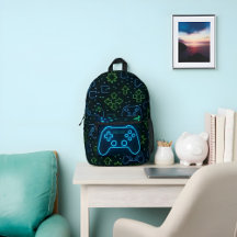 Mochila Neon Gamer - Nombre personalizado