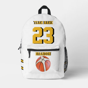 Impresa Mochila niños niños baloncesto deporte Senior Nigh