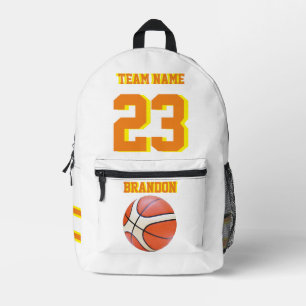 Impresa Mochila niños niños baloncesto deportes Senior Nig
