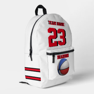 Impresa Mochila niños niños baloncesto deportes Senior Nig
