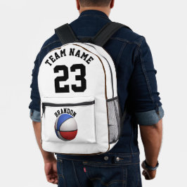 Impresa Mochila niños niños baloncesto escuela de deportes