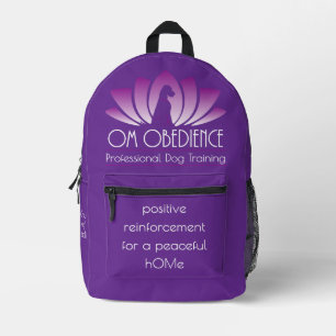 Impresa Mochila Obedience Om (púrpura real)