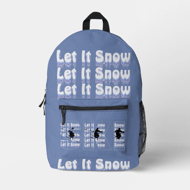 Impresa Mochila para dejar que nieve (Anverso)