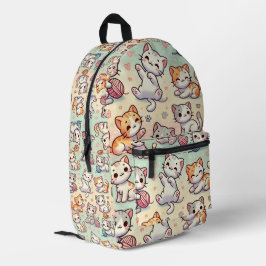 Impresa Mochila para gato Kawaii - Patrón kitty Personaliz