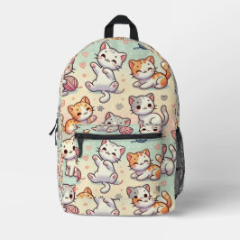Impresa Mochila para gato Kawaii - Patrón kitty Personaliz