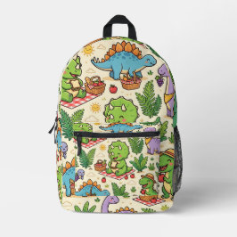 Impresa Mochila para picnic de dinosaurios – Diversión pre