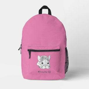 Impresa Mochila para portátil FRENCHIE LIFE de doble cámar