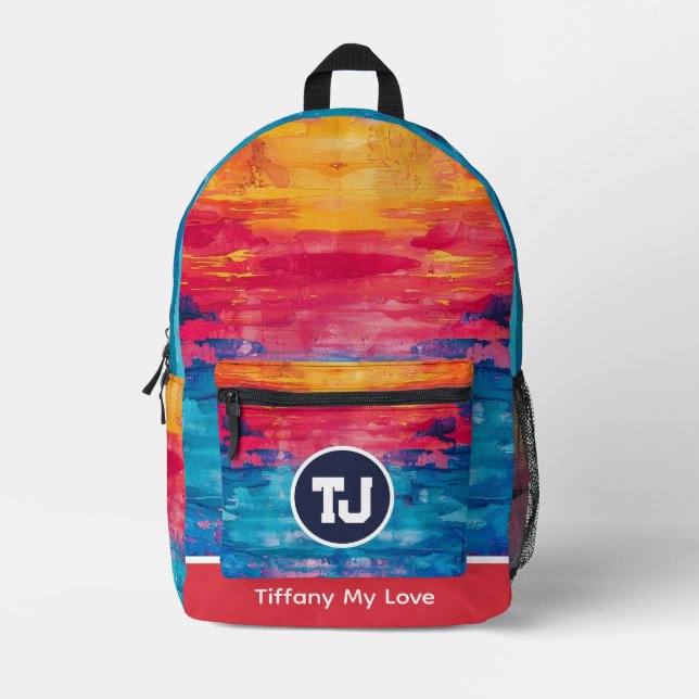 Impresa Mochila Patterada de Edgy Team High School (Anverso)