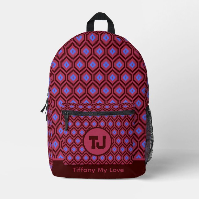 Impresa Mochila Patterned de Gimnasio Estudiantil de Prime (Anverso)