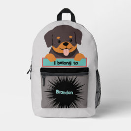 Impresa Mochila Personalizada Bag Buddy Cachorro Marrón Li
