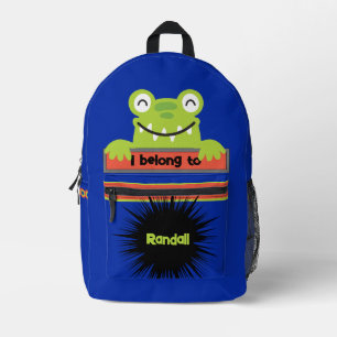 Impresa Mochila personalizada Bag Buddy Happy Green Frog