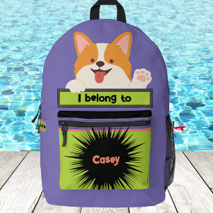 Impresa Mochila personalizada Bag Buddy Puppy Dog Cute