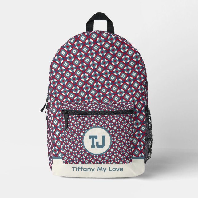 Impresa Mochila personalizada Bold Team Name (Anverso)